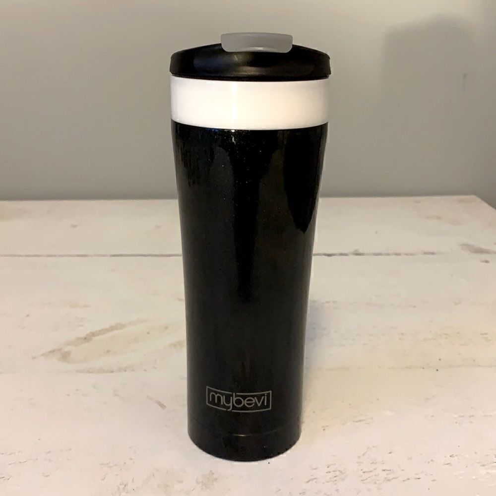 Black Shimmer mybevi 16 oz.Commuter Tumbler
